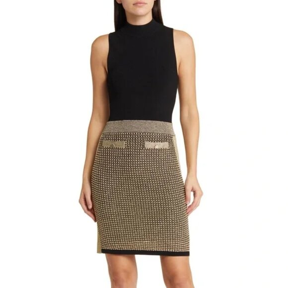 TED BAKER Sanriia Sleeveless Knit Dress Size 3 US 8 - Picture 1 of 11